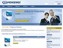 Tablet Screenshot of pergenex.com